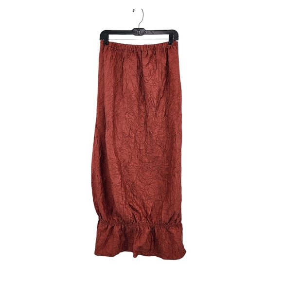 Blue Fish Women´s 100% Silk Elastic Hem Crushed Skirt